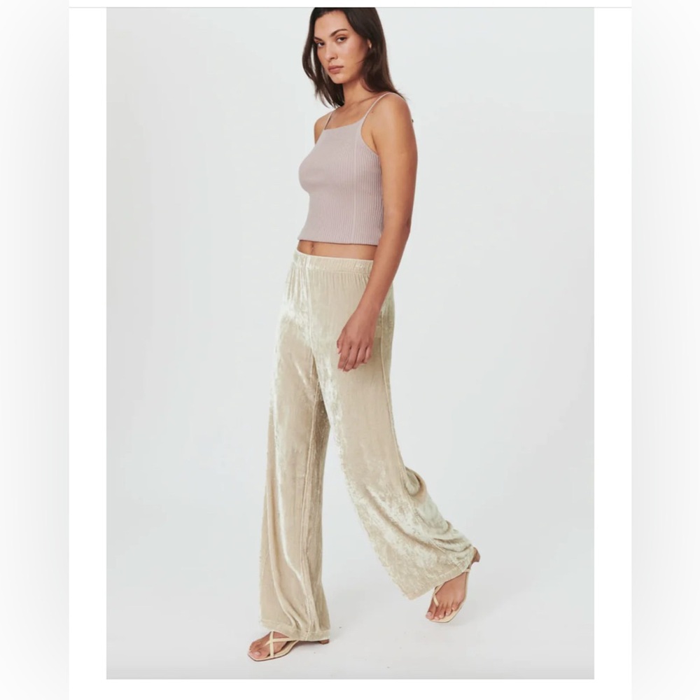 Rowie Vera Silk Velvet Pants xs extra small